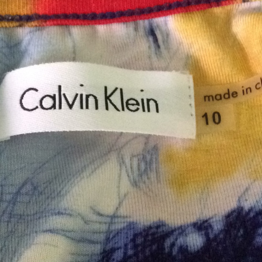 Calvin Klein Big Floral Maxi Sun Dress- Size 10 - Picture 5 of 12